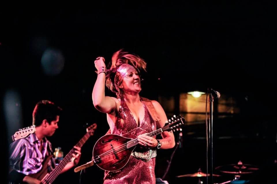 Karee Miller playing Mandolin